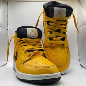 Nike AIR JORDAN 1 MID GS 'UNIVERSITY GOLD' 4.5y